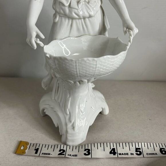 KPM BERLIN PORCELAIN LADY BASKET SWEET MEAT DISH - Picture 8 of 8